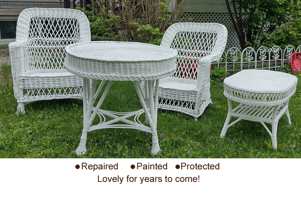 Wicker Restoration and Repair Chair Reweaving Photo Gallery